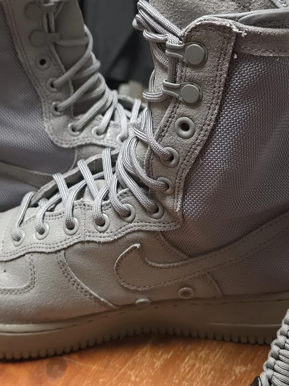 Nike Men's Special Fields High-Top Tactical Boot in Gray
